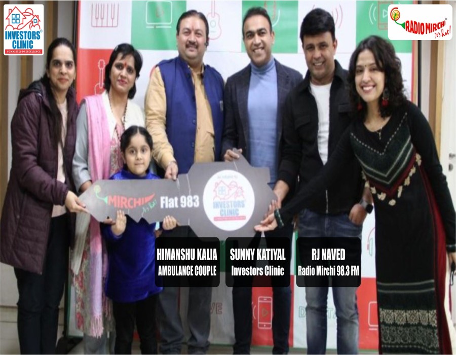 Investors Clinic honours AMBULANCE COUPLE by awarding a Flat