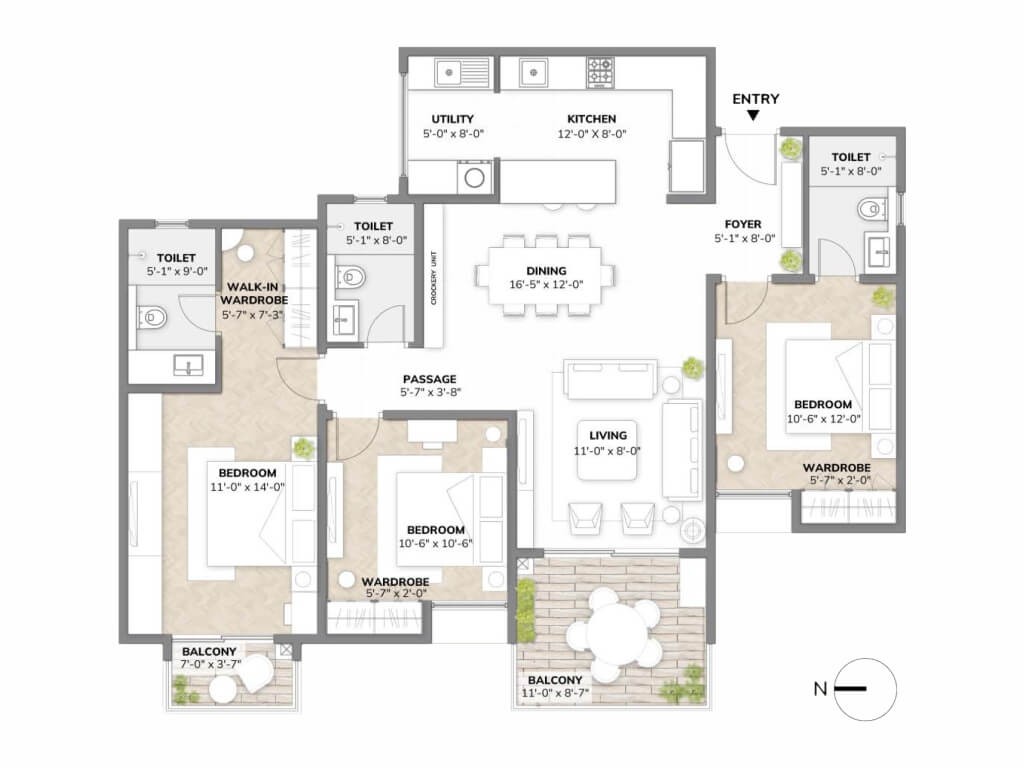Assetz Sora & Saki Floor Plan