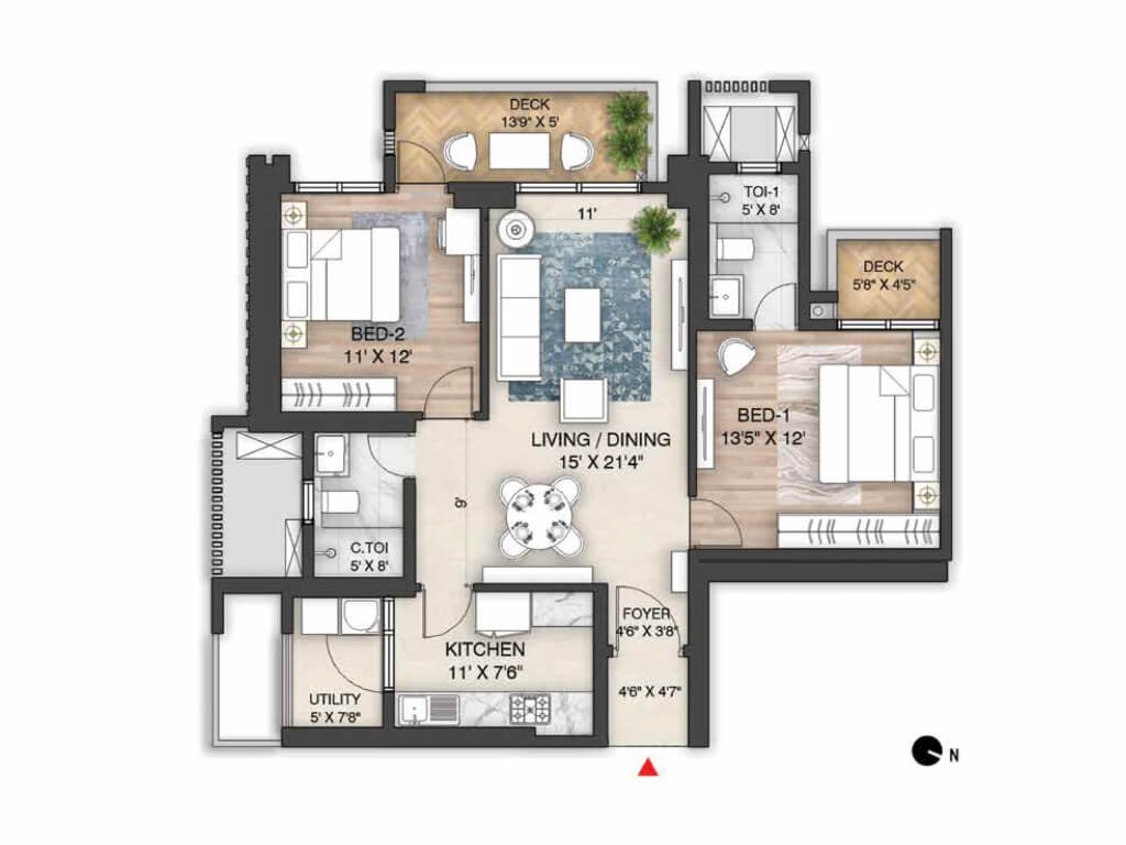 Prestige City Floor Plan