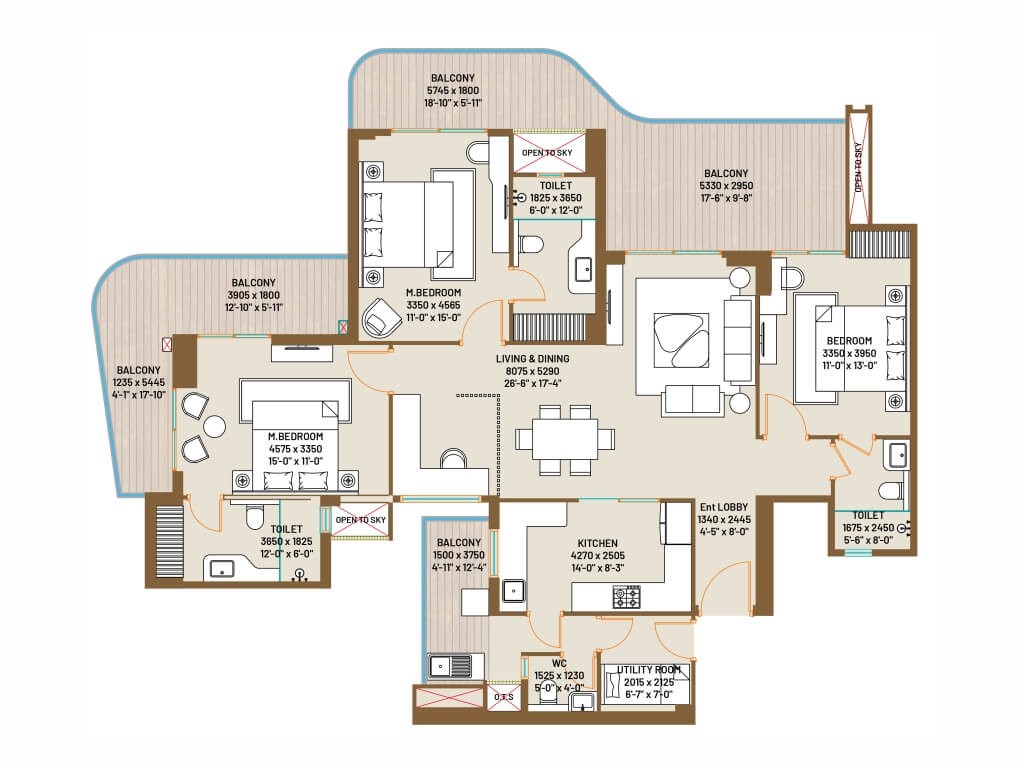 Jade county Floor Plan