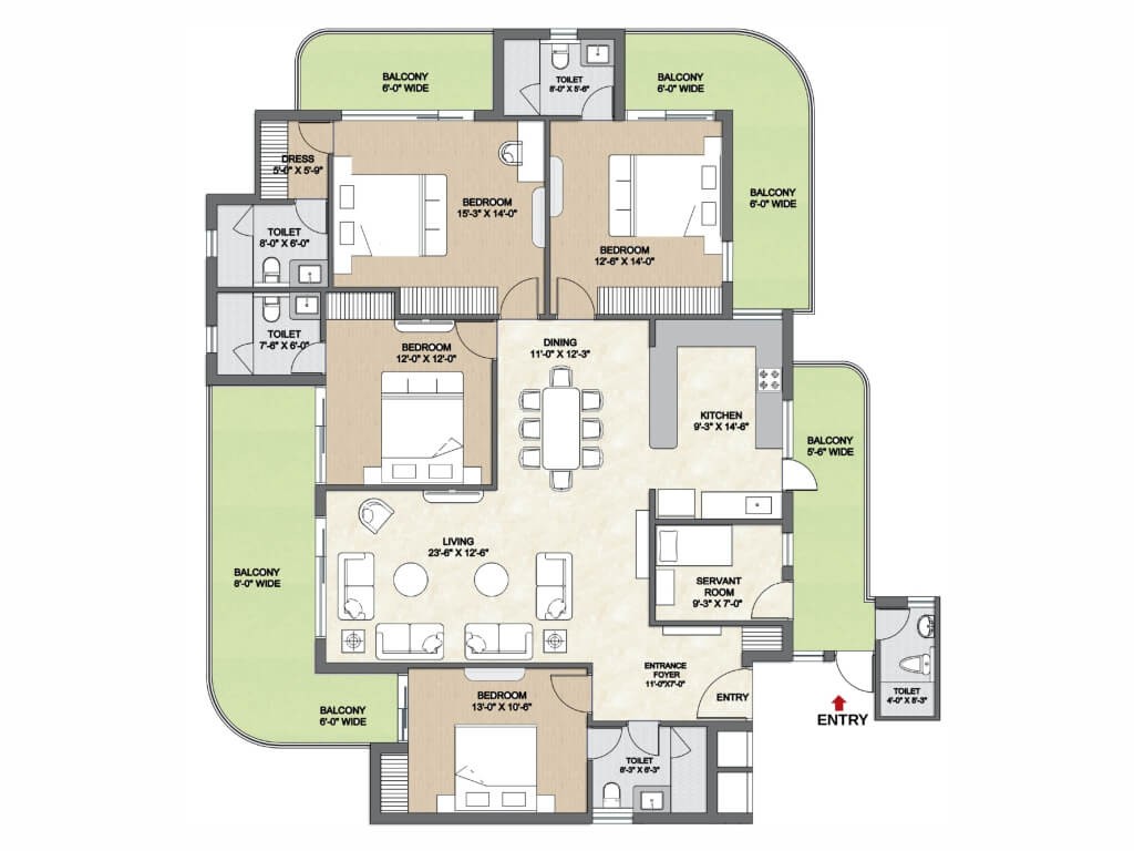 Adore Presidential World  Floor Plan