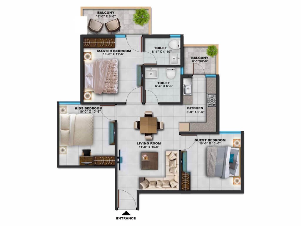 Sarvome Shree Homes  Floor Plan