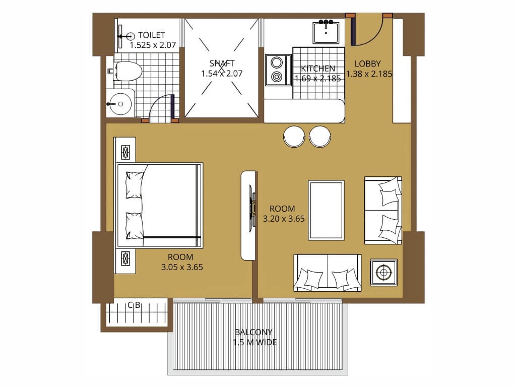 Purvanchal Sunbliss  Floor Plan