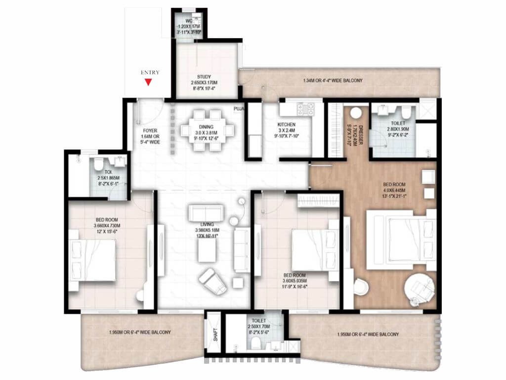 Gaur Aspire Centurian Park  Floor Plan