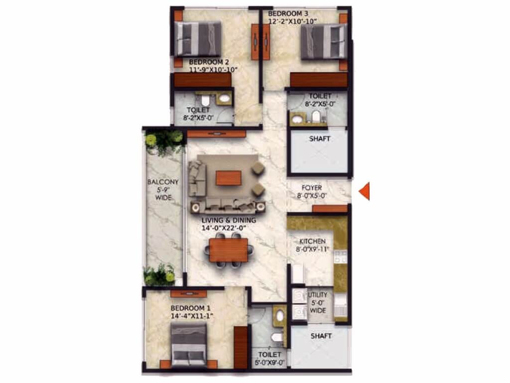 Ramsons East Park Residences  Floor Plan