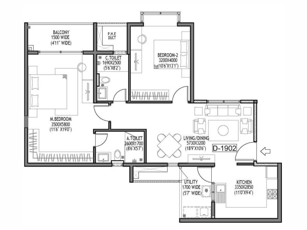 Adarsh Welkin Park  Floor Plan
