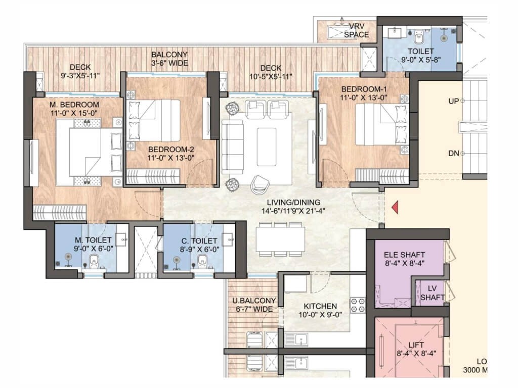 Aditya Rosemont Residency Floor Plan