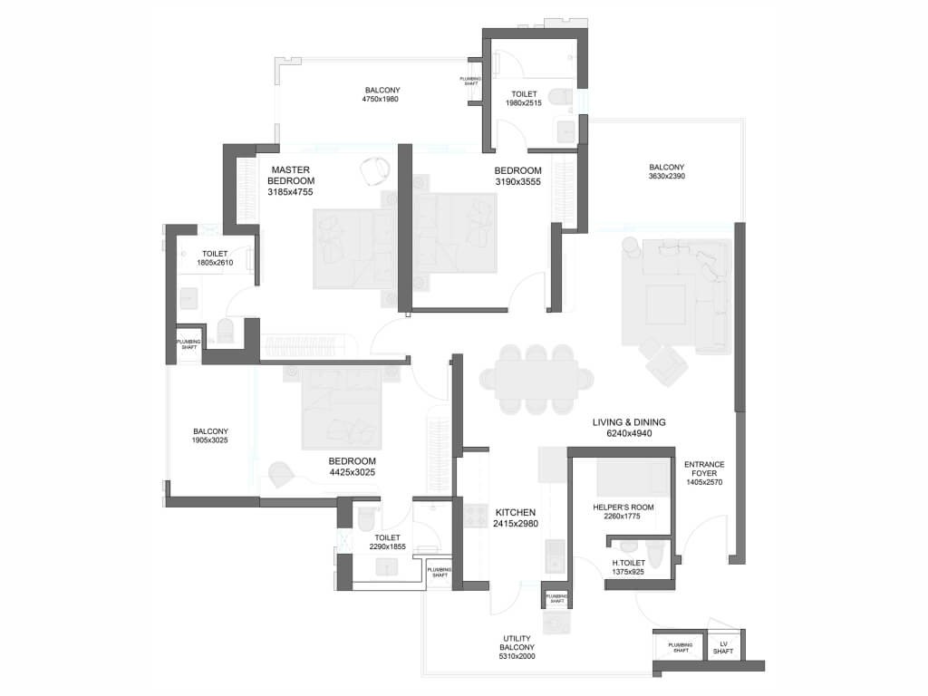Gulshan Empire Floor Plan