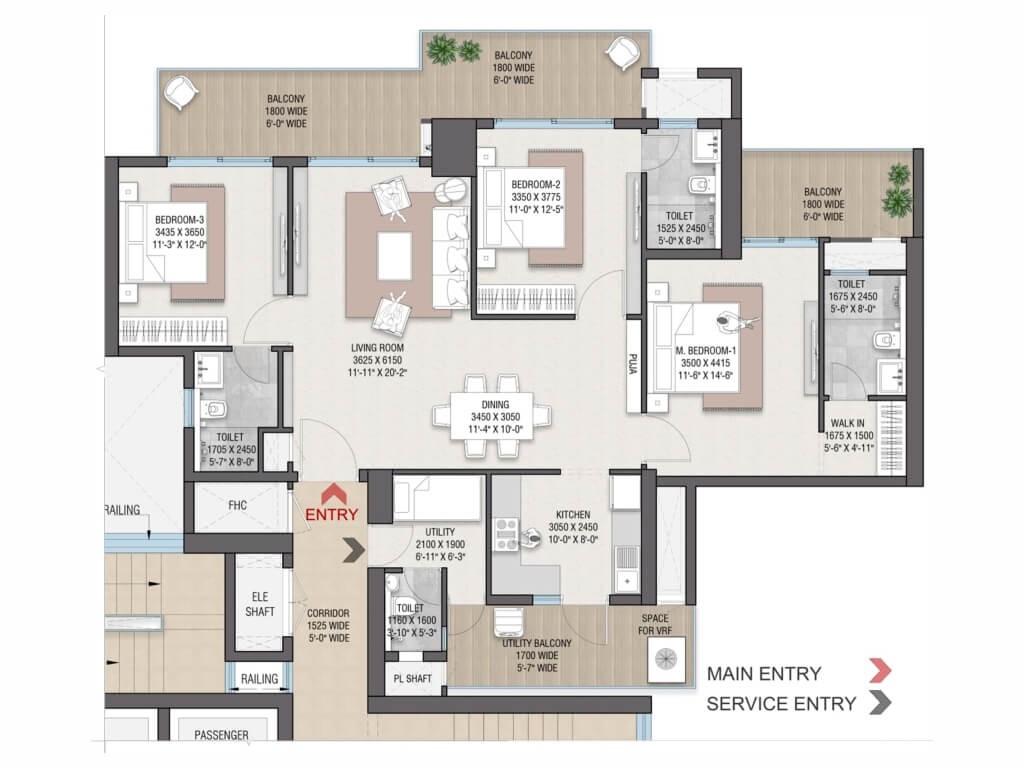 Satya Levante Residences  Floor Plan